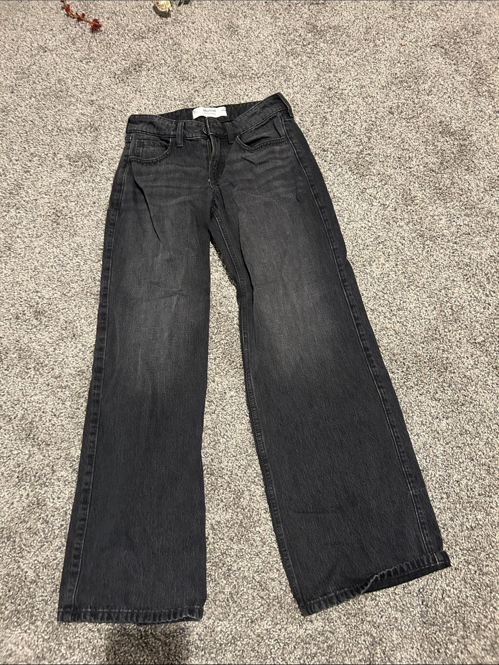 Hollister Black Wide-Leg Jeans
